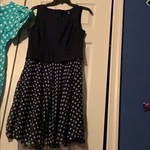 Blue polkadots dress
